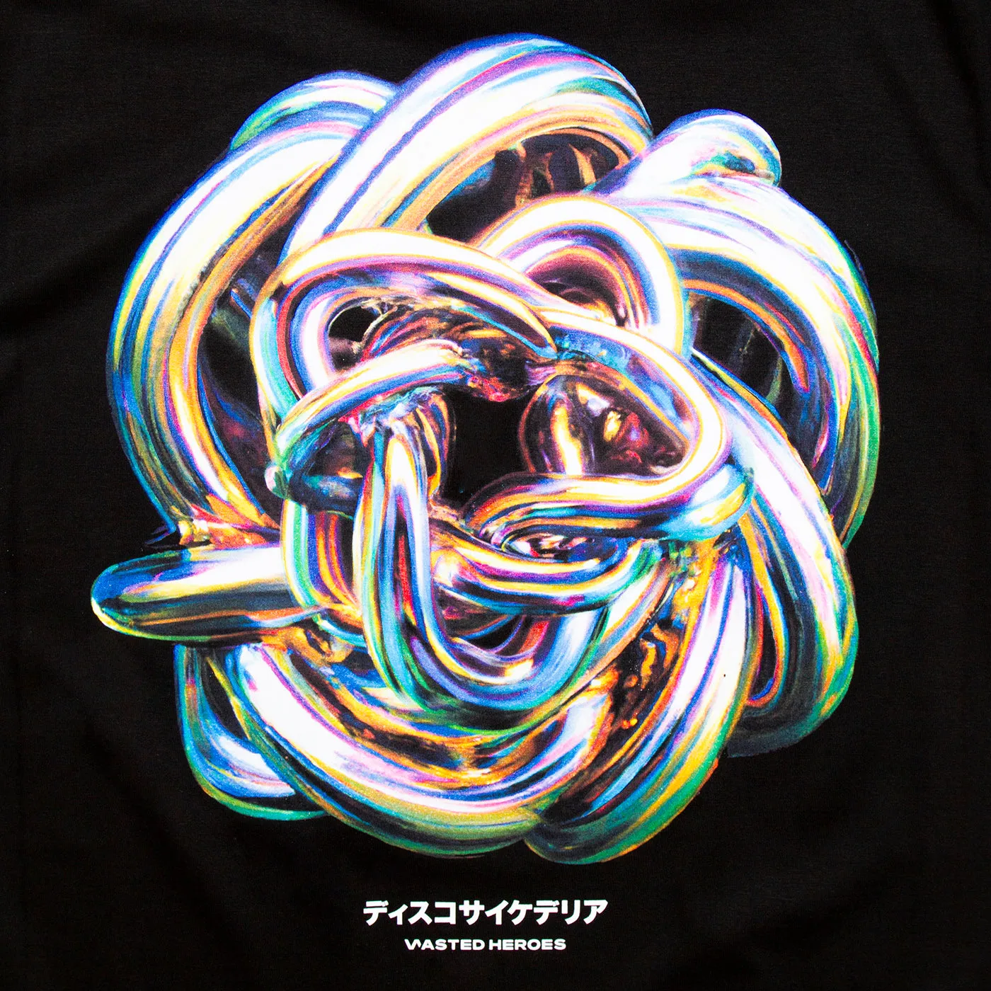 025 Disco Psychedelia Back Print - Tshirt - Black