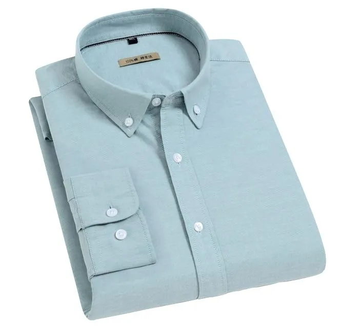 100% Cotton Solid Oxford Pocket Less Design Standard fit Shirts