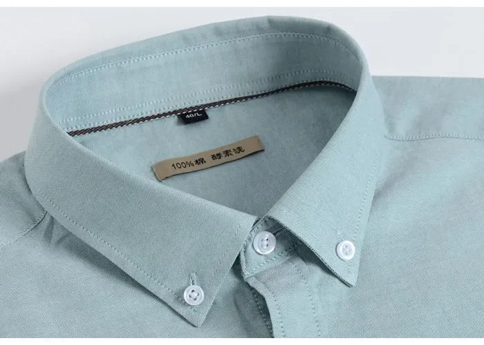 100% Cotton Solid Oxford Pocket Less Design Standard fit Shirts