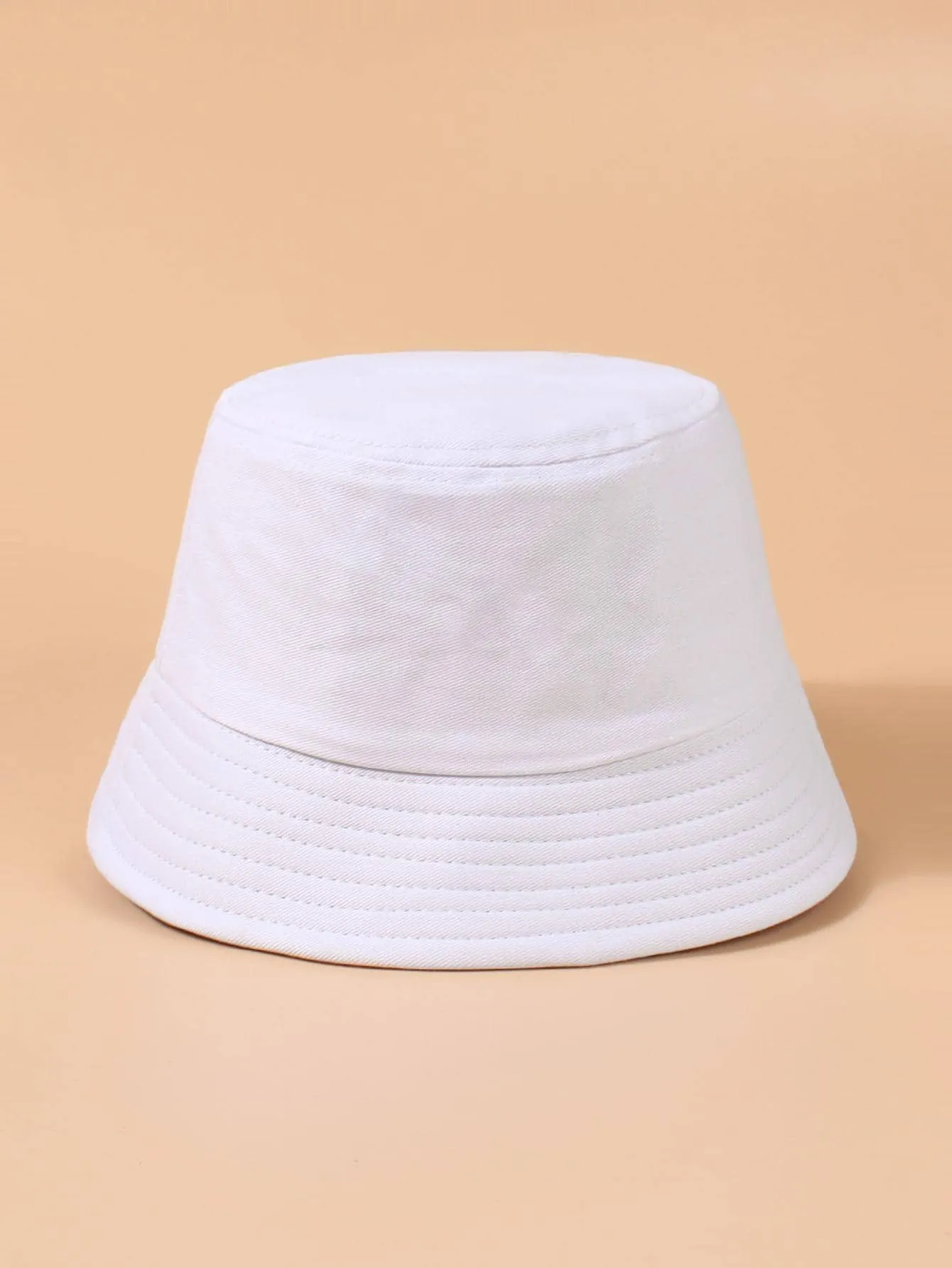 1pc Unisex Slogan Embroidered Sun Protection Fashionable Bucket Hat For Outdoor Travel