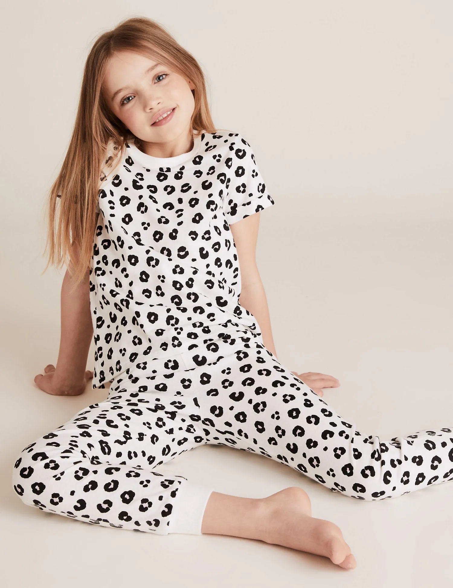 2pk Pure Cotton Leopard Pyjama Sets