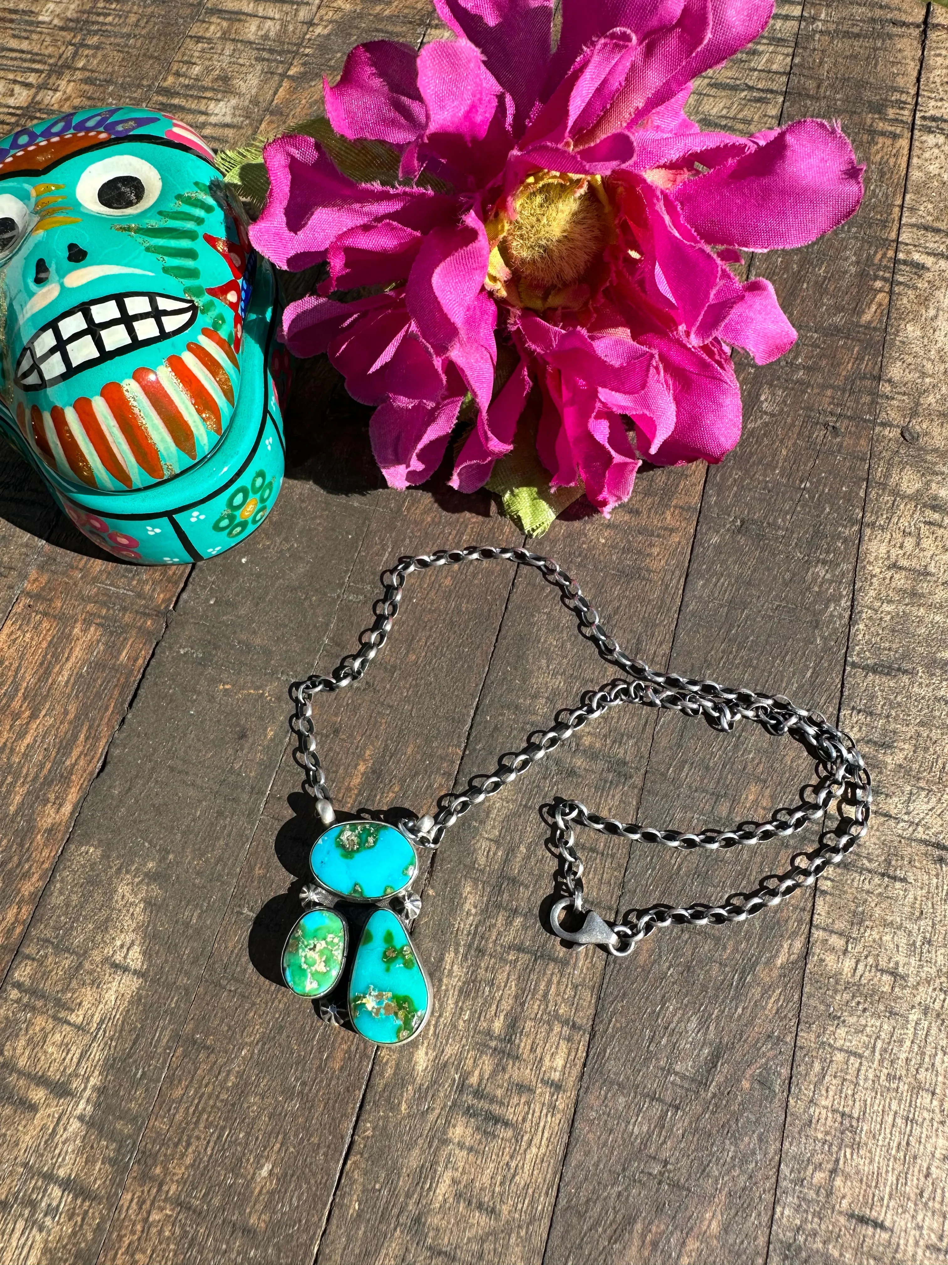 3 Stone Sonoran Necklace