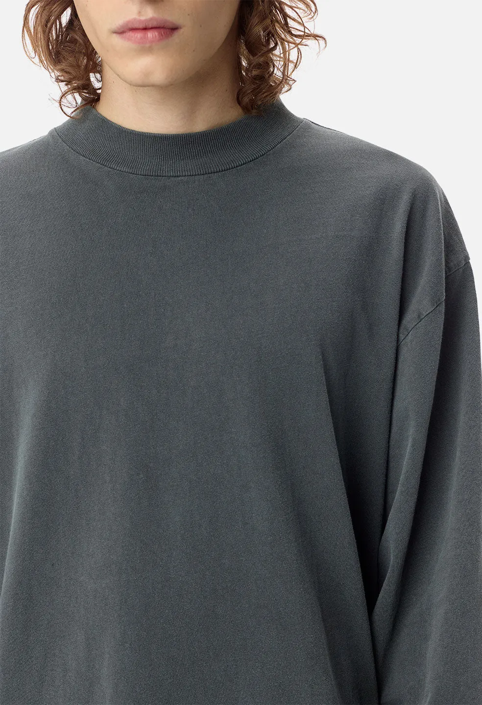 900 LS Mock Tee / Carbon