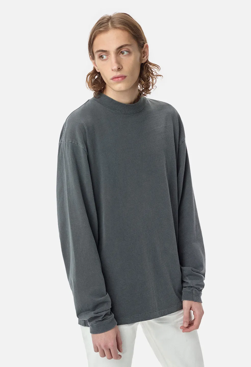 900 LS Mock Tee / Carbon