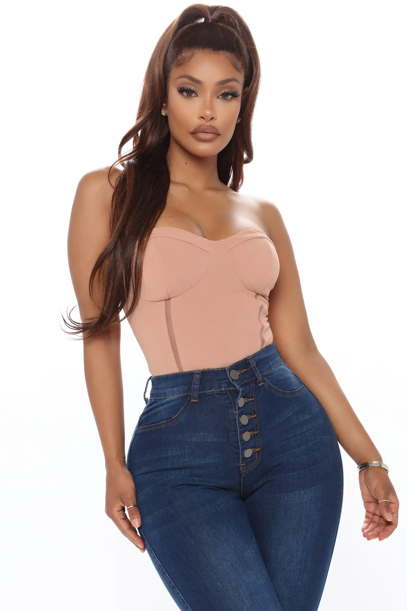 A Great Catch Tube Bodysuit - Mauve