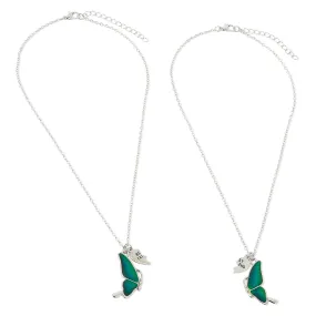 Accessorize London Girl's Butterfly Bff Necklace Set