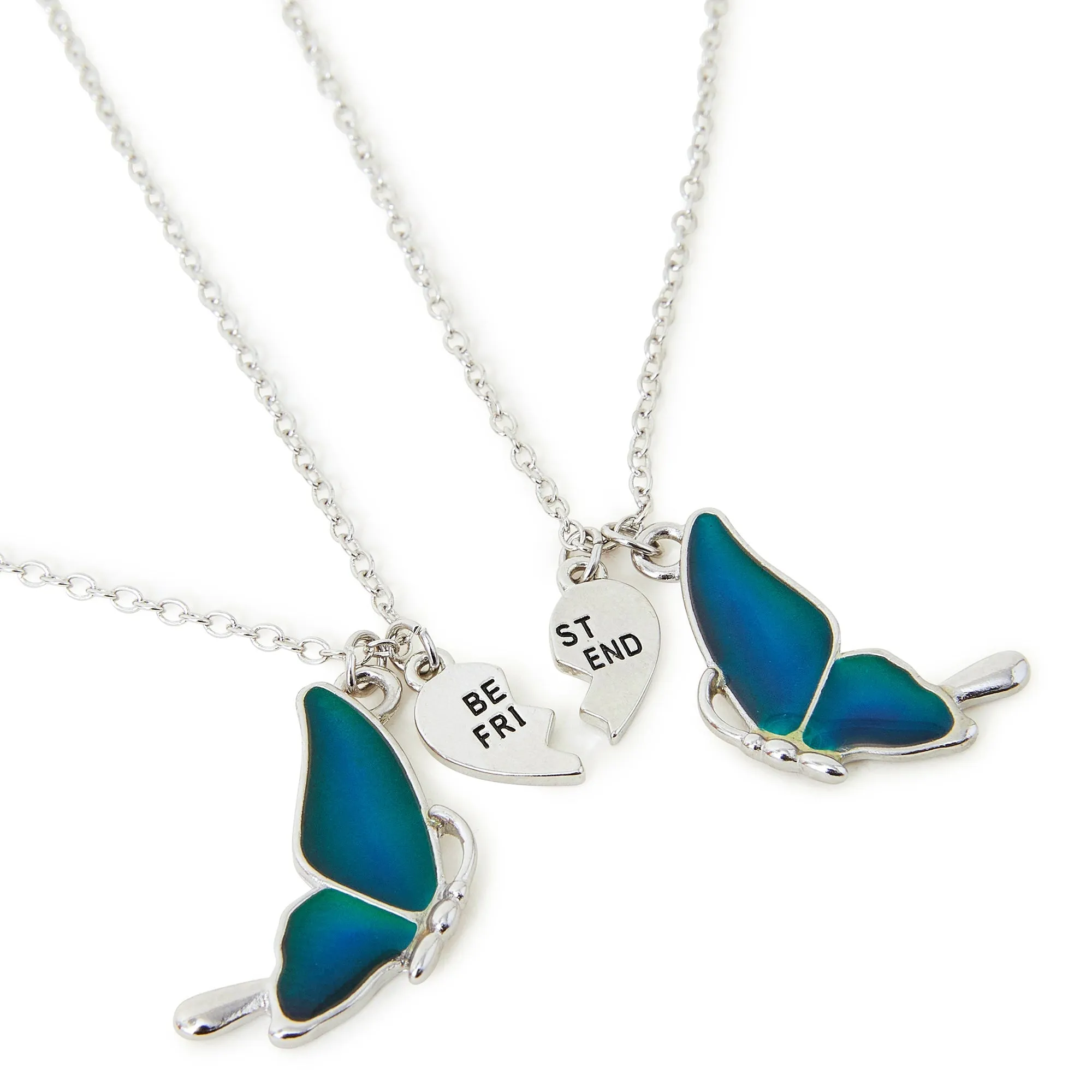 Accessorize London Girl's Butterfly Bff Necklace Set