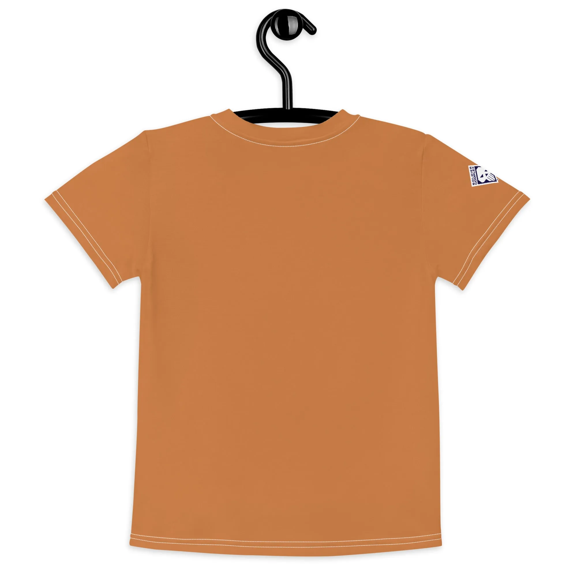 Active Lifestyle Wear: Boy's Short Sleeve Classic Judo Rash Guard - Raw Sienna