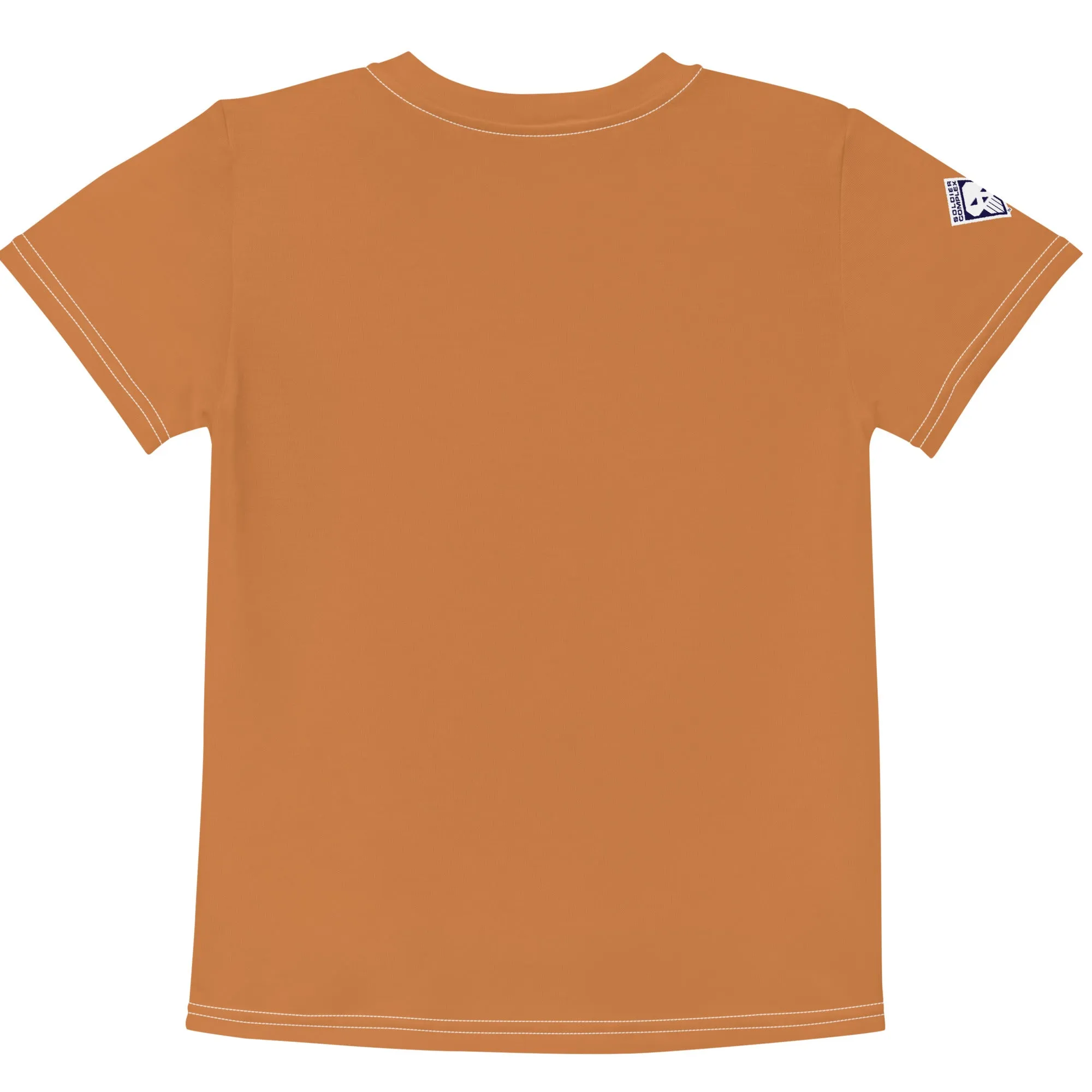 Active Lifestyle Wear: Boy's Short Sleeve Classic Judo Rash Guard - Raw Sienna