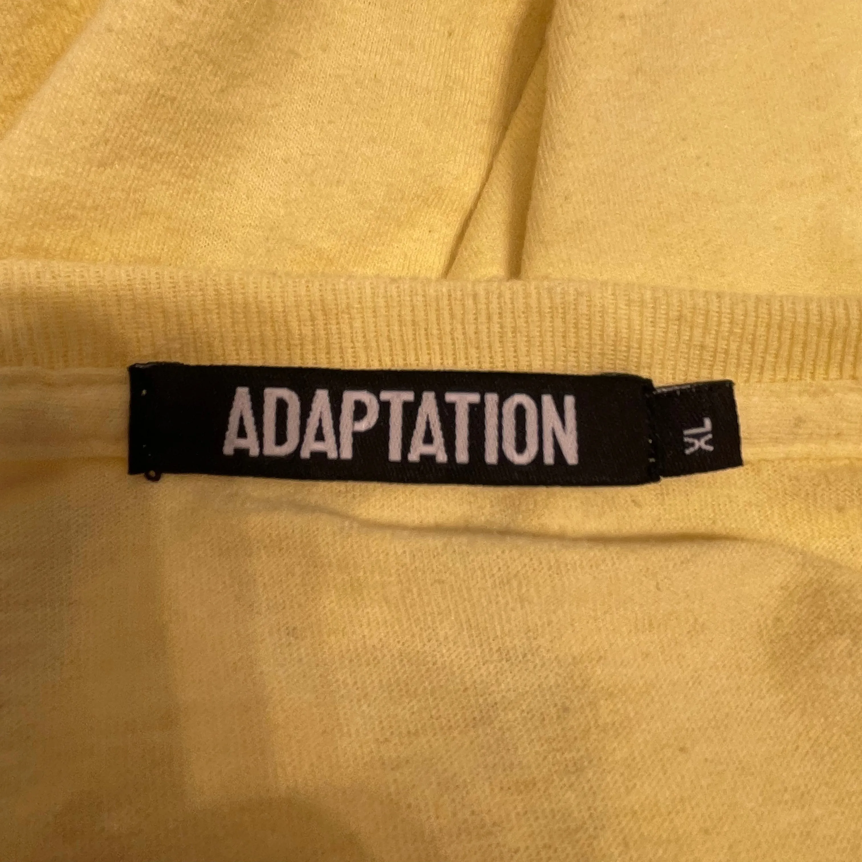 adaptation/LS T-Shirt/XL/Cotton/YEL/