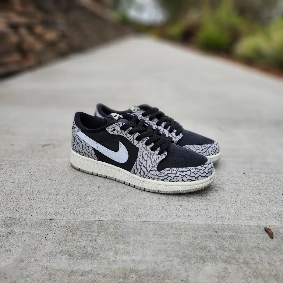 Air Jordan 1 Low OG GS "Elephant Print"