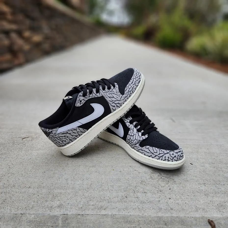 Air Jordan 1 Low OG GS "Elephant Print"