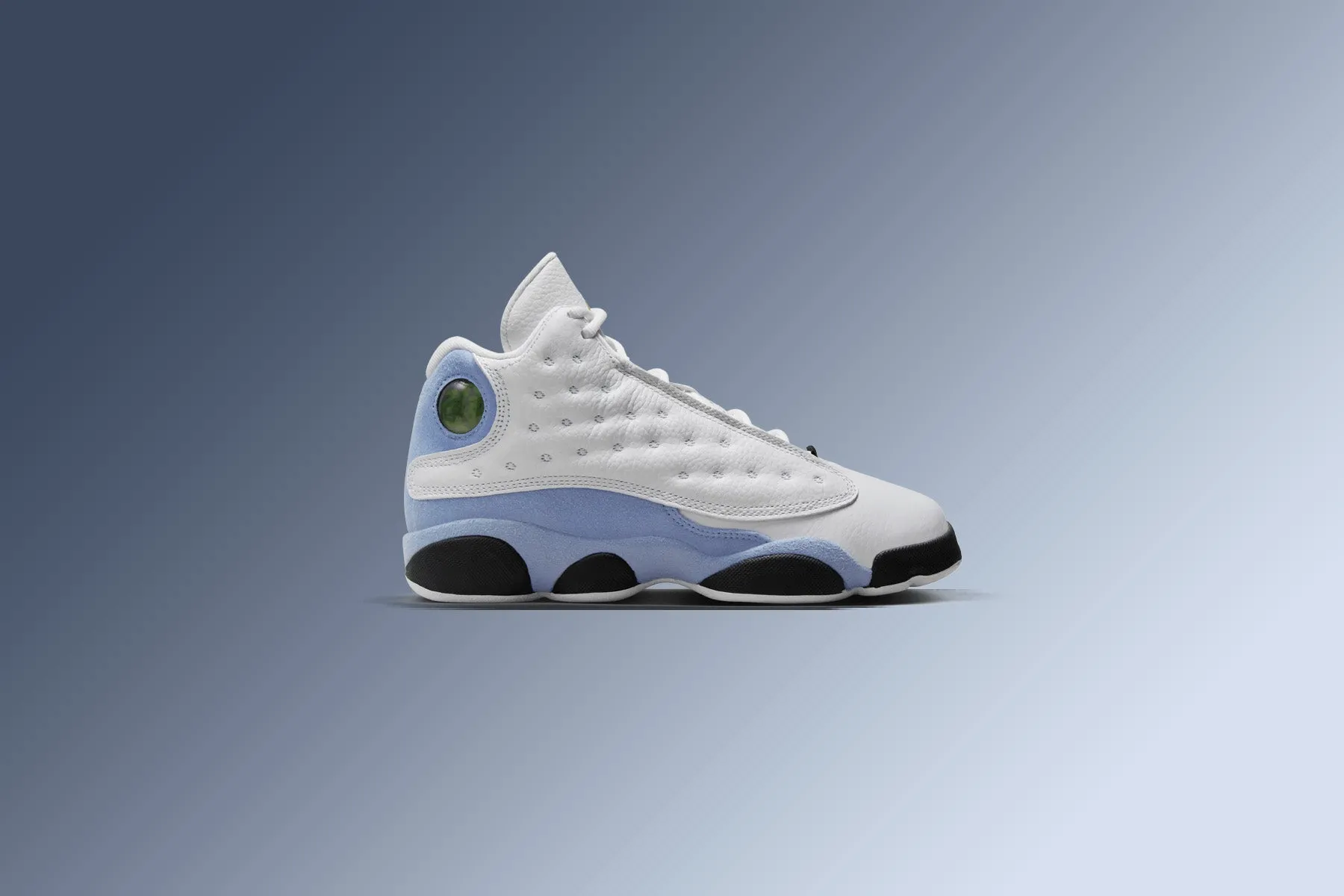 Air Jordan 13 Retro (PS) - White/Yellow Ochre/Blue Grey