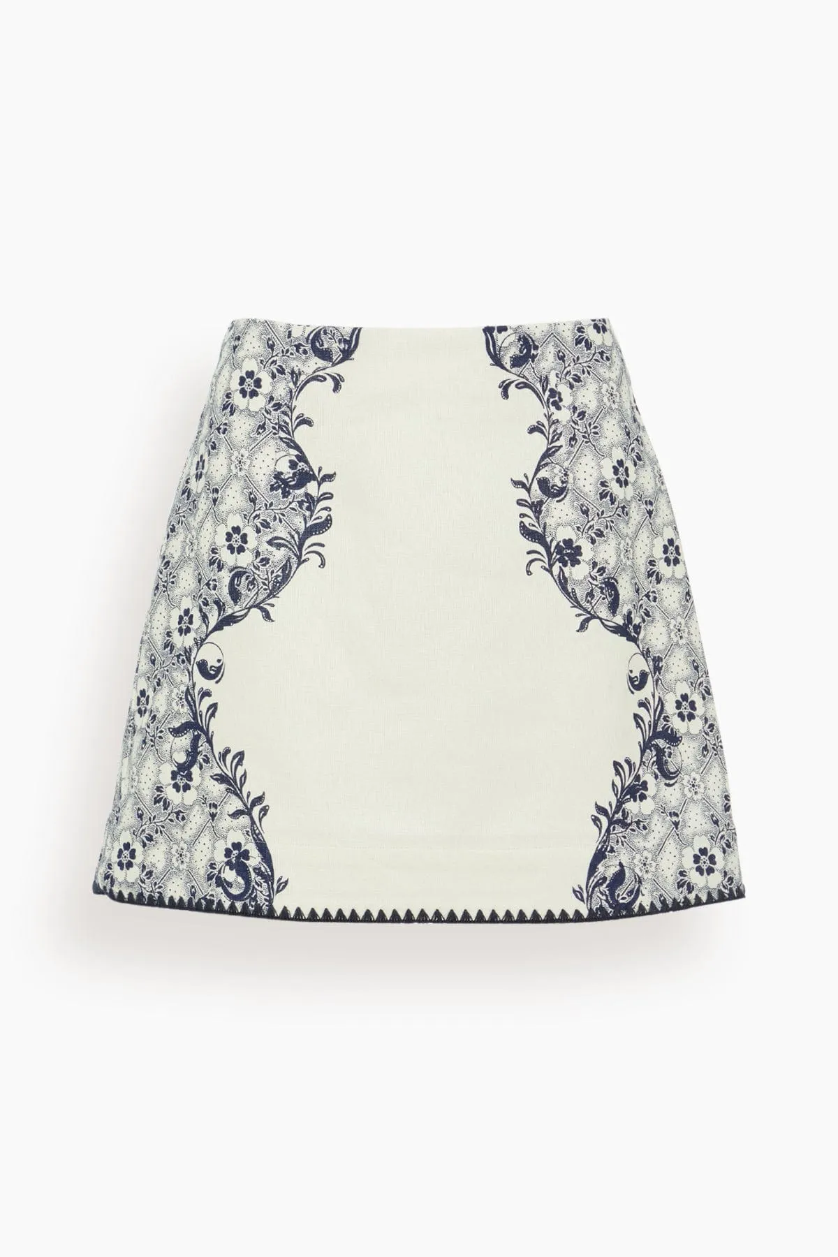 Airlie Skirt in Navy/Cream