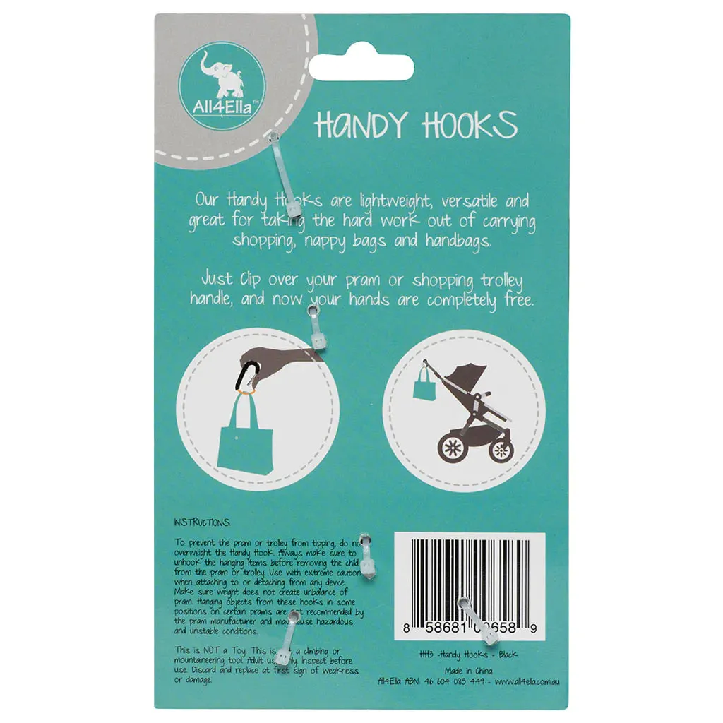 All 4 Ella - Handy Hooks - Black