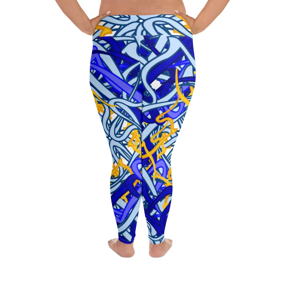 All-Over Print Plus Size Leggings Circular