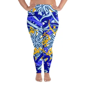 All-Over Print Plus Size Leggings Circular