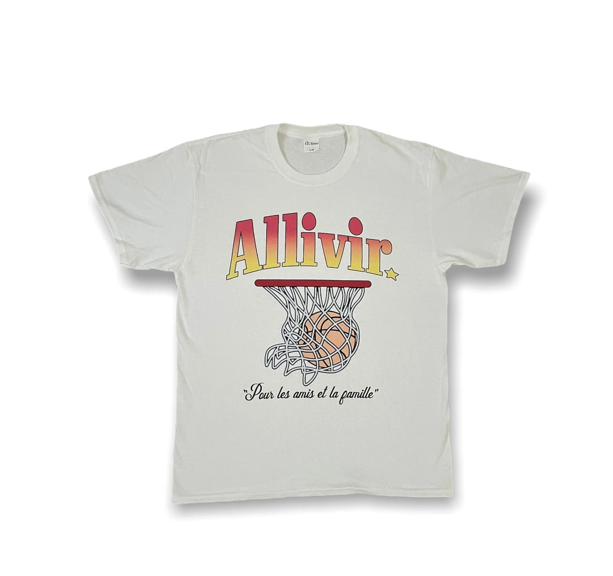 ALLIVIR LEAGUE VINTAGE T-SHIRT WHITE