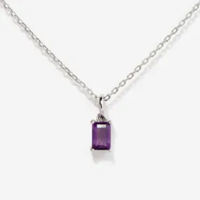 Amethyst Silver Necklace