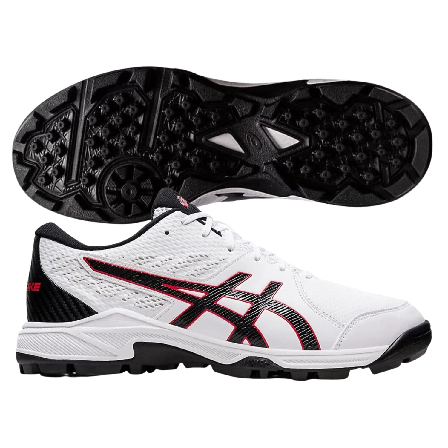 Asics Cricket Shoes, Model Gel-Peake 2, White/Black