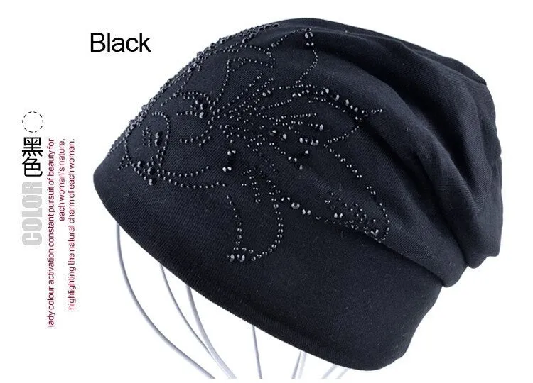 Autumn Winter Knitted Warm Beanies Skullies Cap for Women & Girls