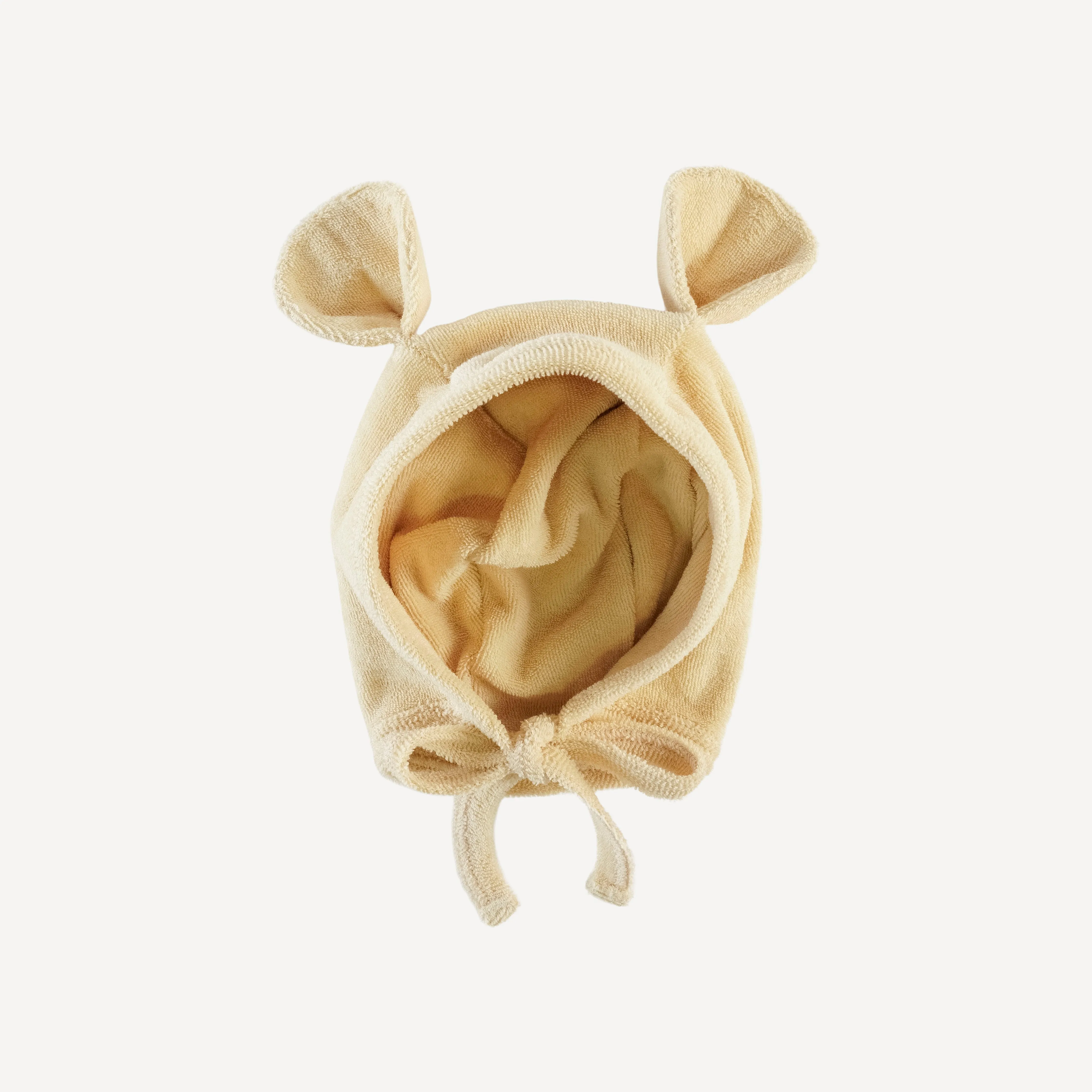 bear hat | marzipan | organic cotton terry