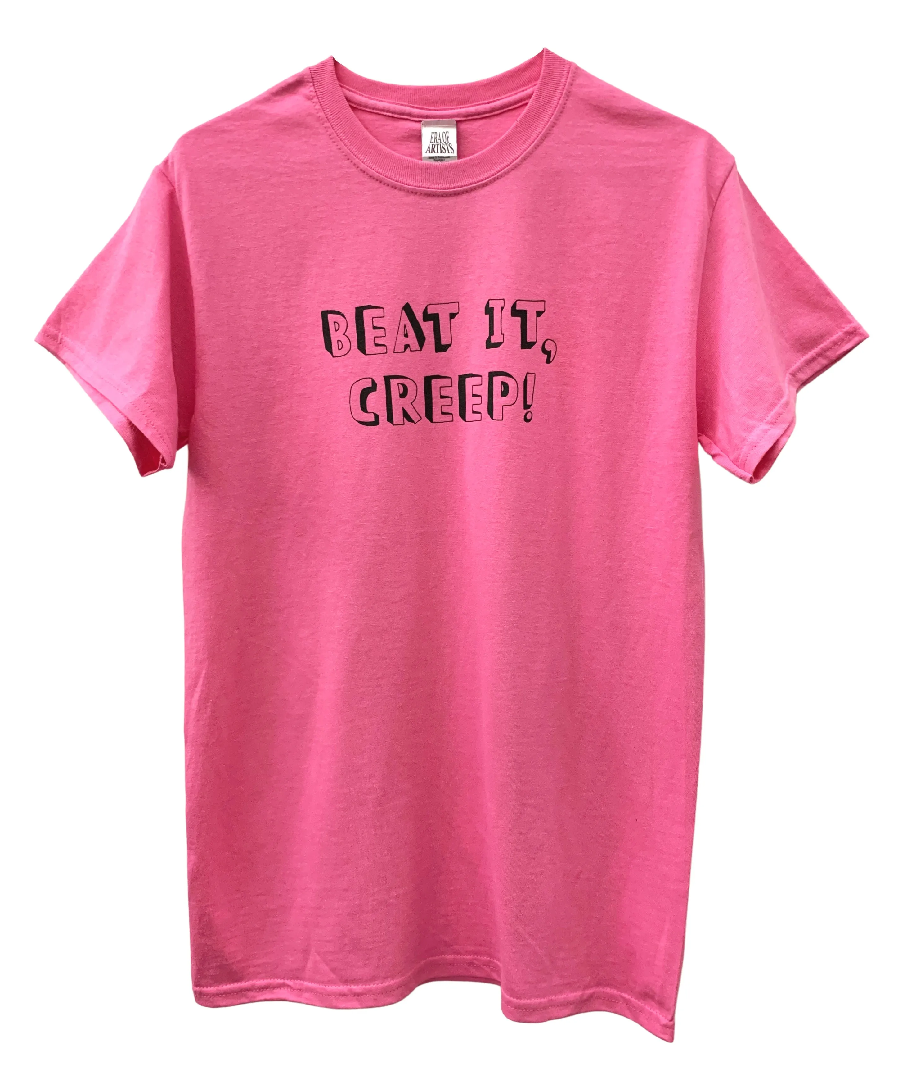 Beat It, Creep! Bright Pink Unisex Tee