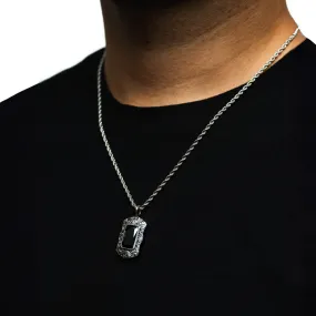 Black & Silver Diamond Pendant