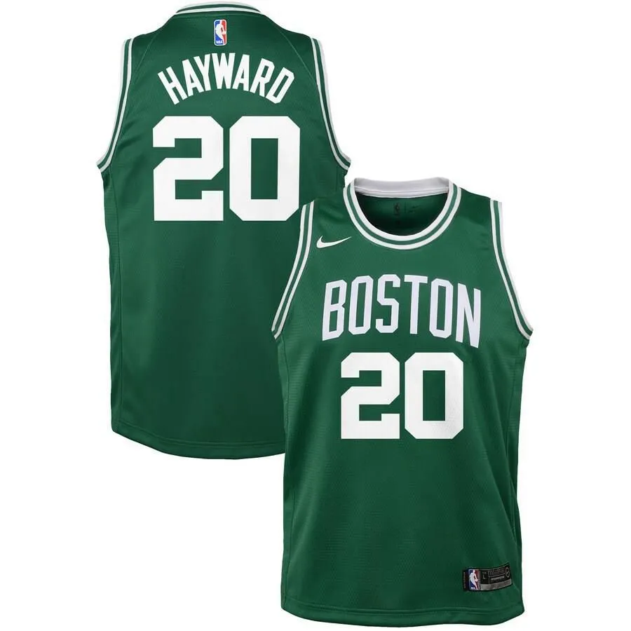 Boston Celtics Gordon Hayward Nike Swingman Icon Jersey Kids - Green | Ireland Z5527C7