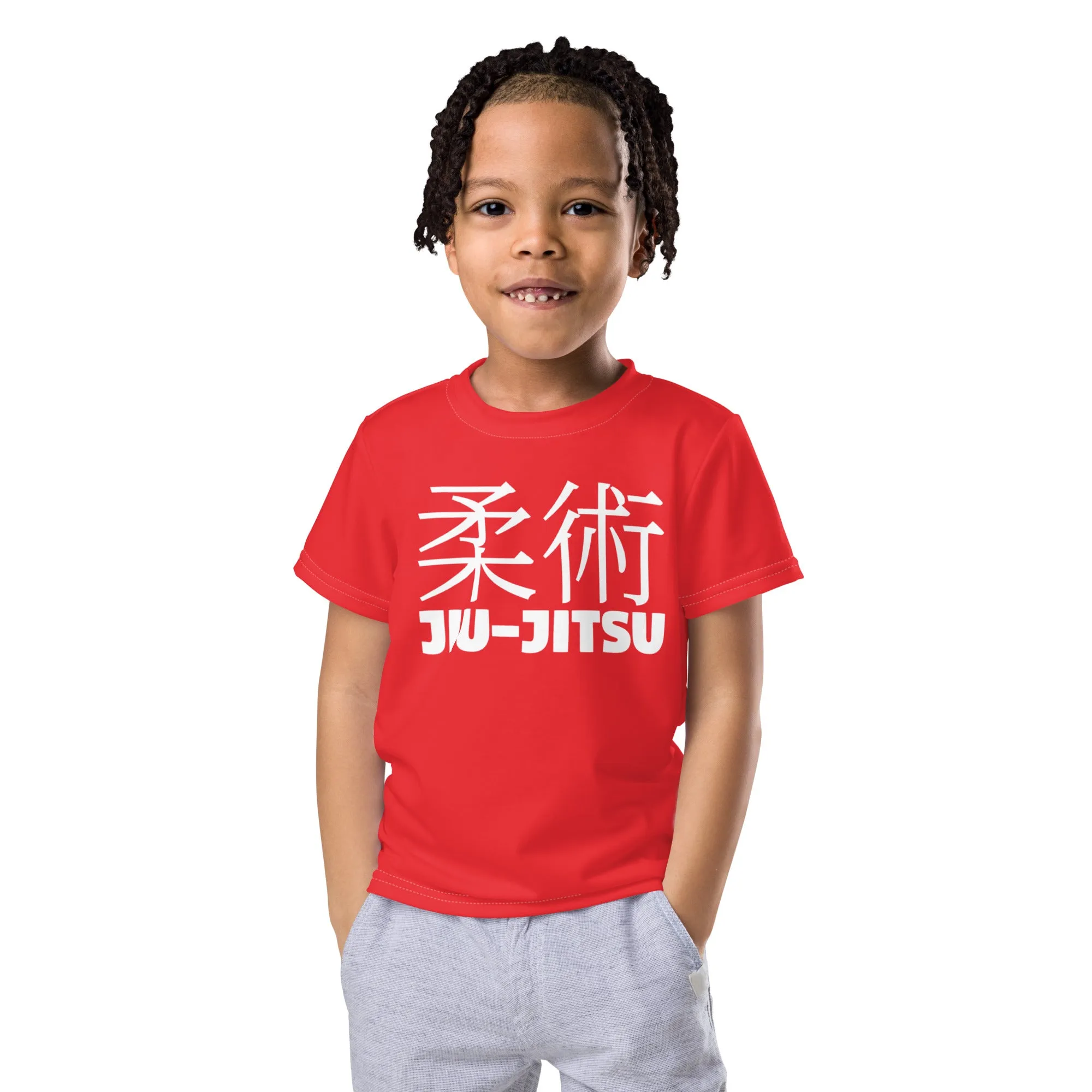 Boy's Short Sleeve Classic Jiu-Jitsu Rash Guard: Active Wear - Scarlet