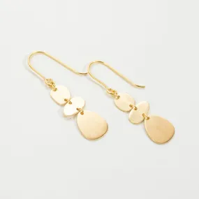 Brushed Gold Vermeil Organic Shapes Earrings