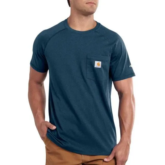 Carhartt Men's Force® Delmont Short Sleeve T-Shirt_Light Huron Heather