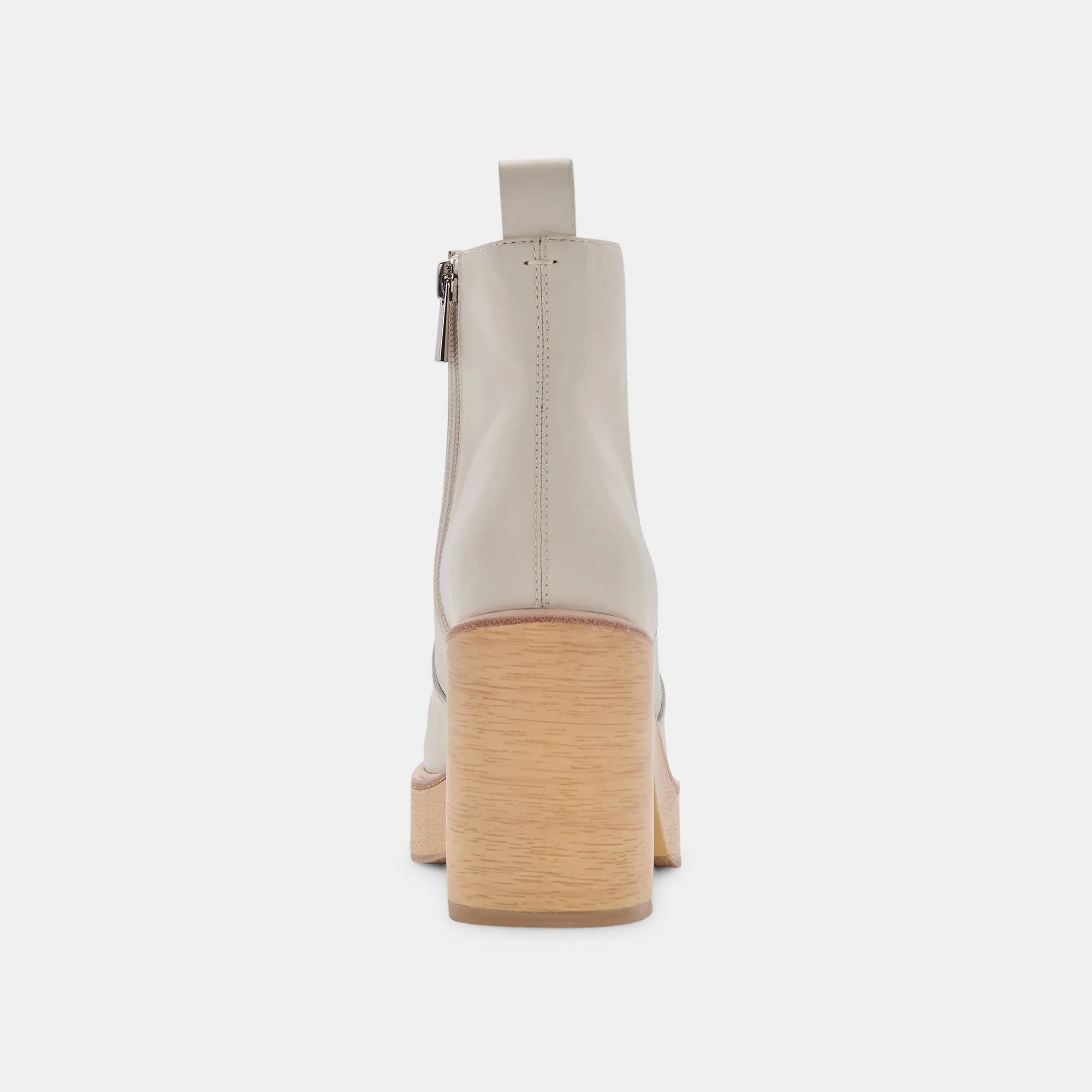 CECILE BOOTS IVORY LEATHER