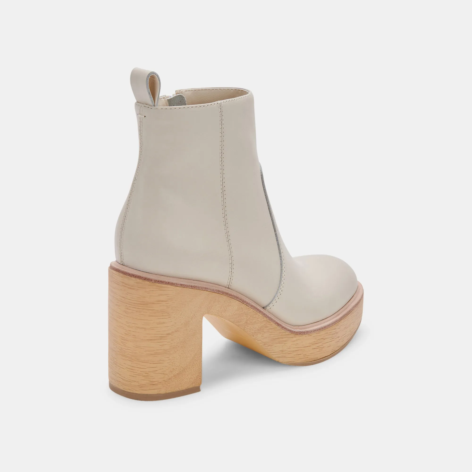 CECILE BOOTS IVORY LEATHER