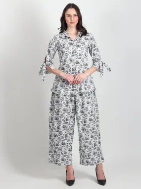 Celeste floral Printed Cotton Co-ord Set