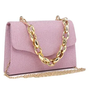 Chain Clutch Purse Glittering Evening Bag Party Cocktail Prom Handbags for Women