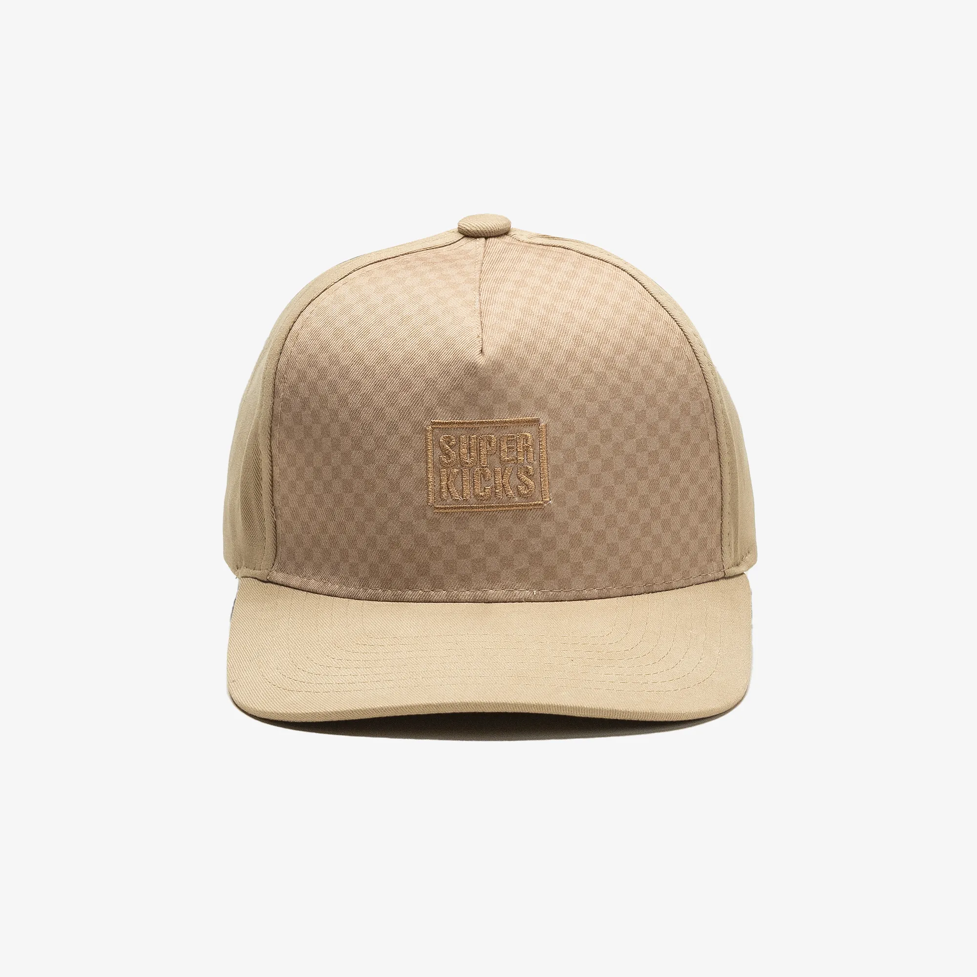 CHECKERBOARD CAP 'BEIGE'