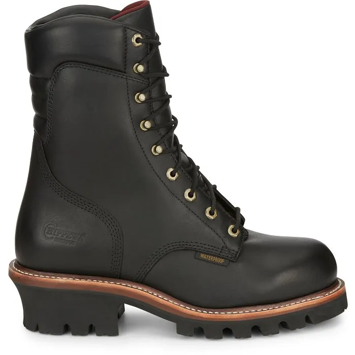 Chippewa Men's 9" Steel Toe WP 400G Ins Logger Work Boot - Black - 59410