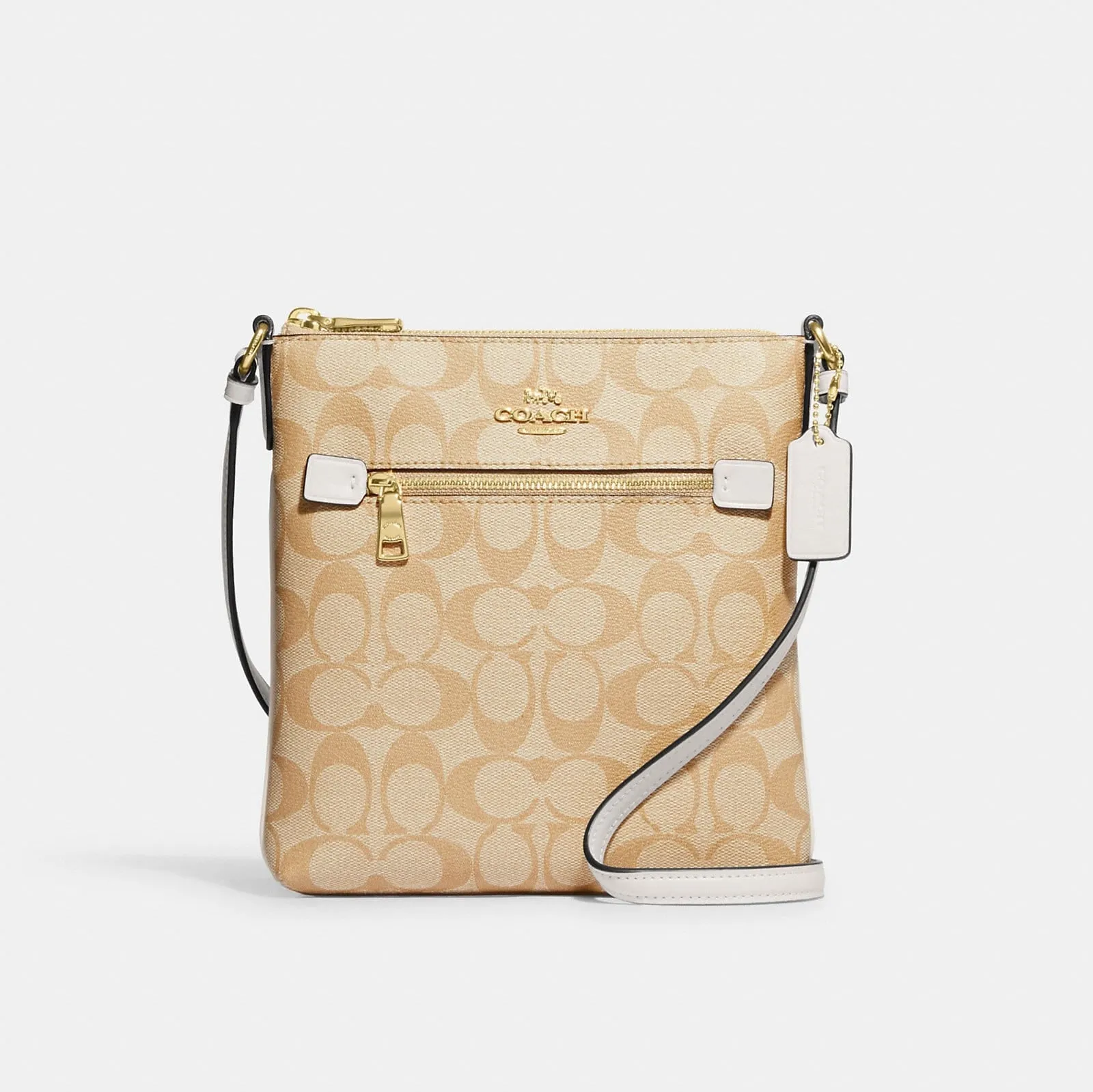 Coach Mini Rowan File Bag In Signature Canvas