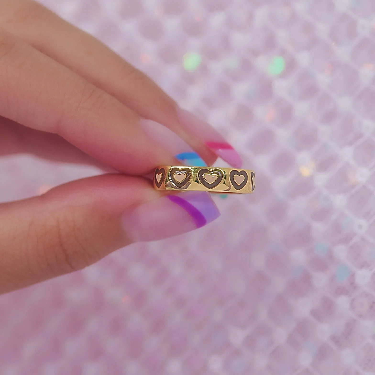 Cocoa Heart Ring