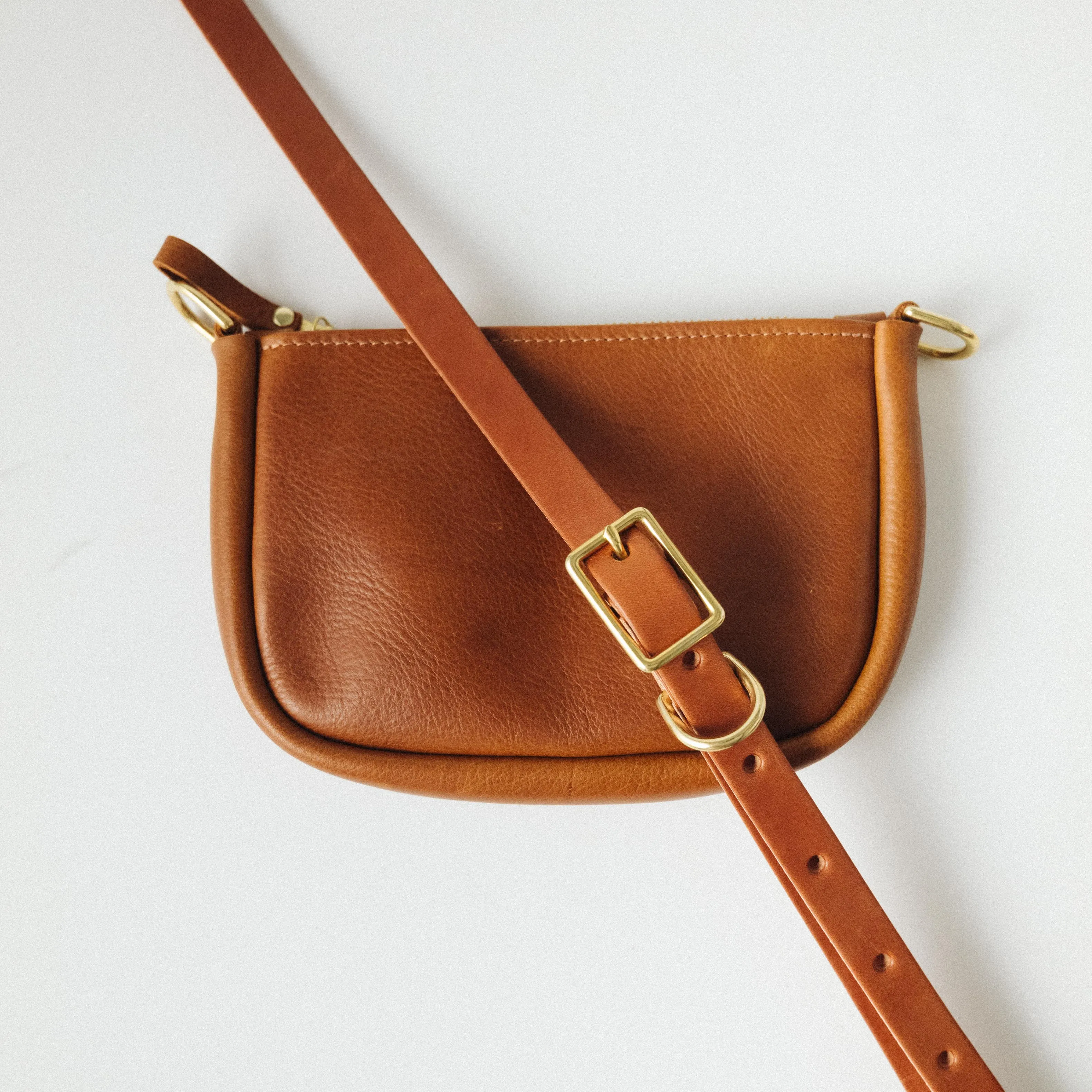 Cognac Cypress Mini Crossbody Bag