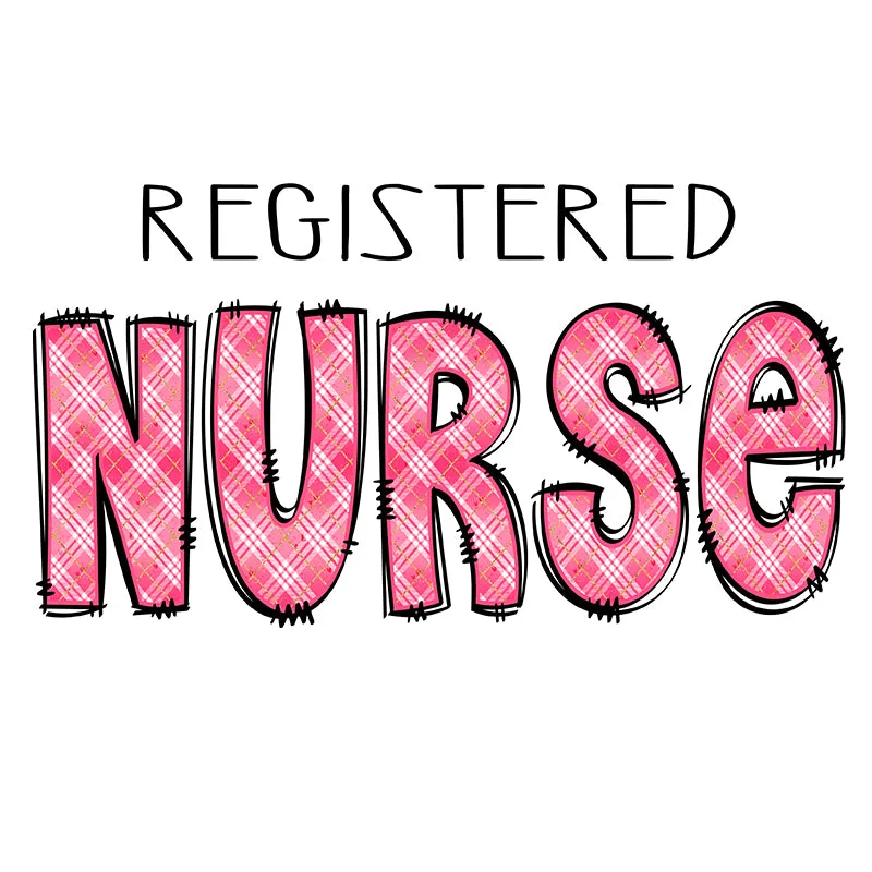 Crewneck Sweatshirt |  Pink Doodle Registered Nurse