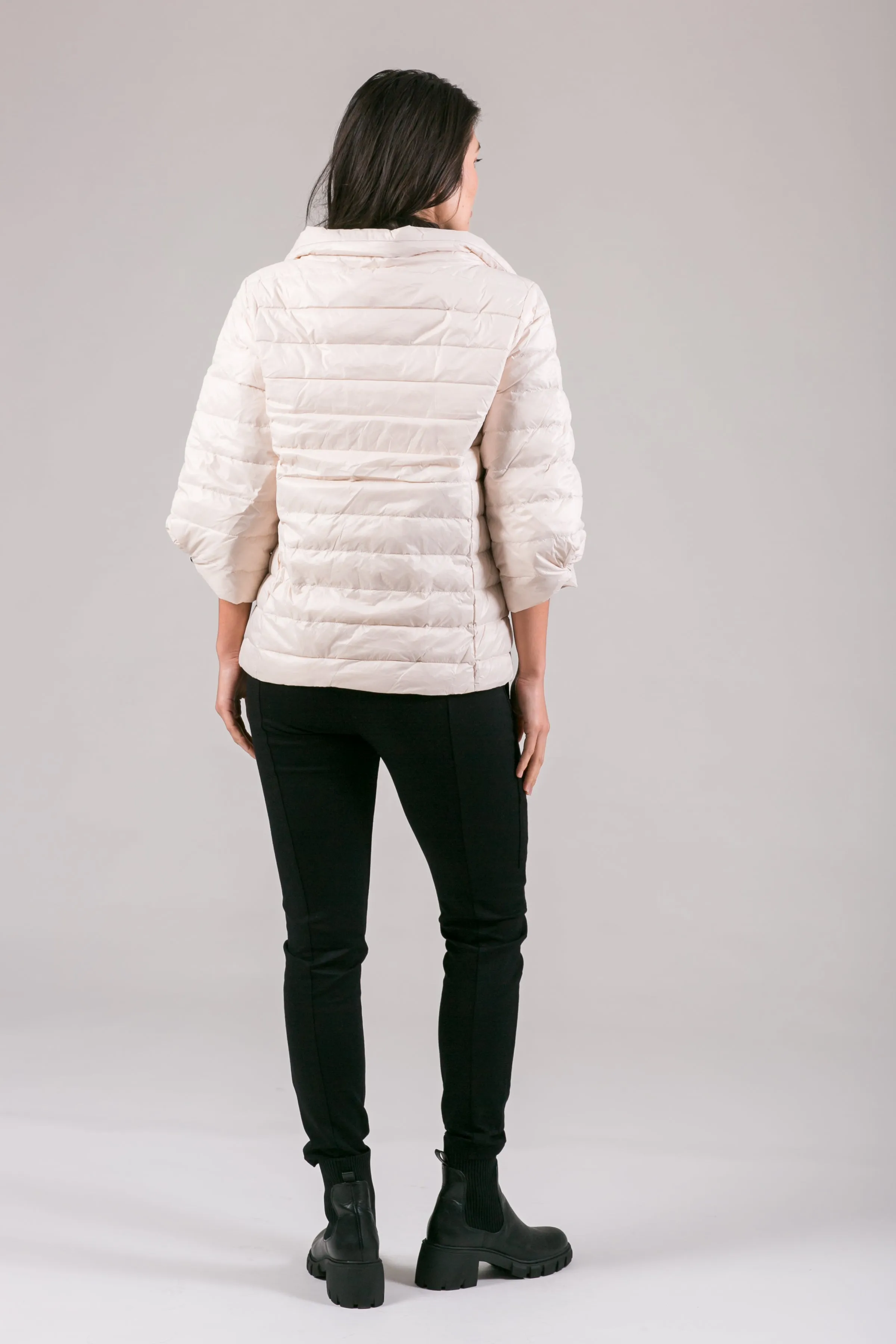 Crop Sleeve Puffer Jacket