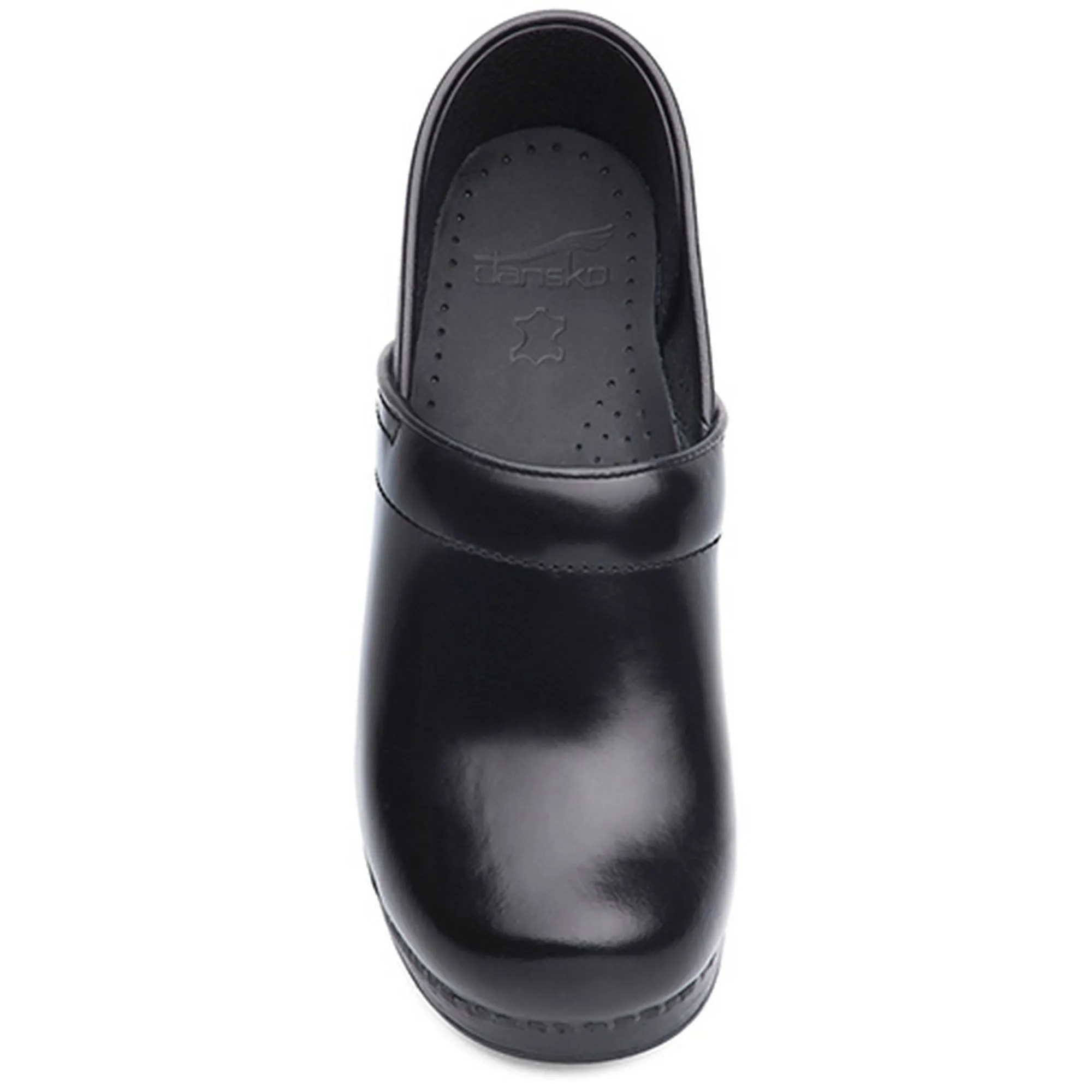 DANSKO Men's WIDE Professional Black Cabrio Leather Clogs