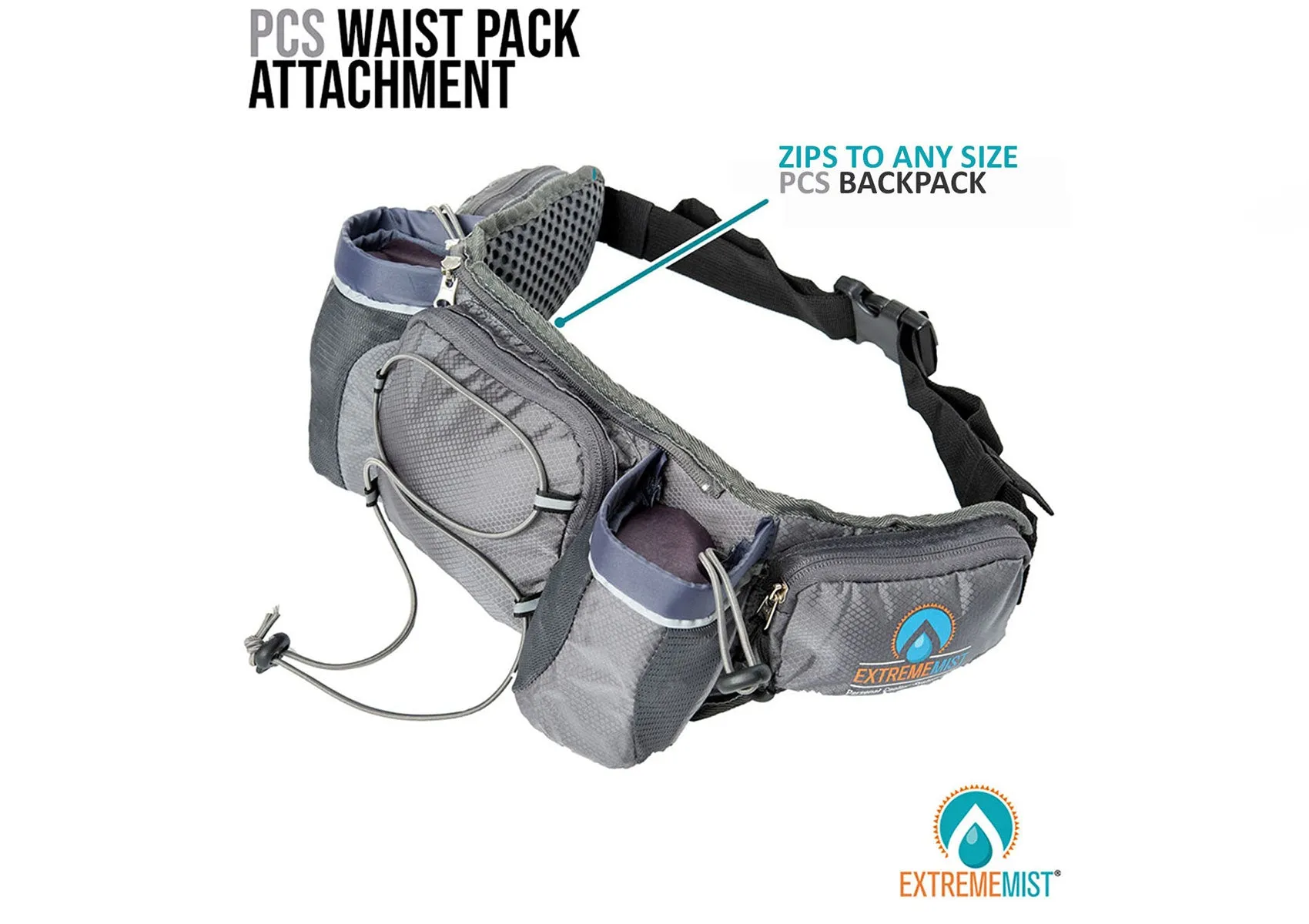 Detachable Dual Holster Hydration Waist Pack