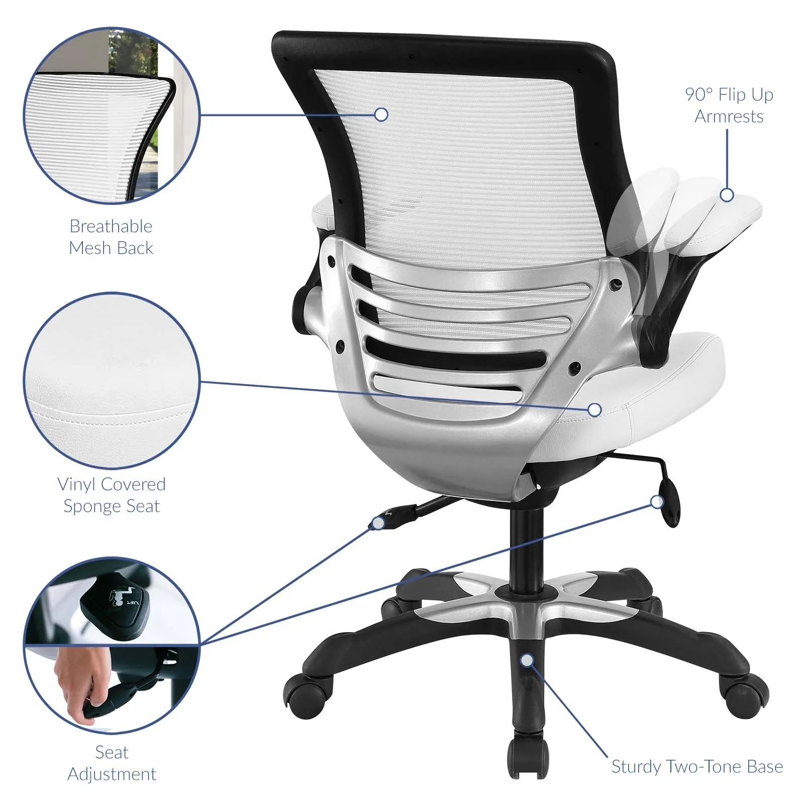 Edge Vinyl Office Chair