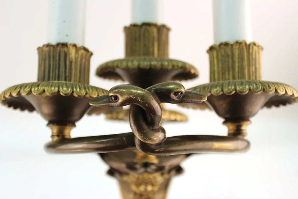 Edward F. Caldwell & Co. American Neoclassical Revival Gilt Bronze Sconces