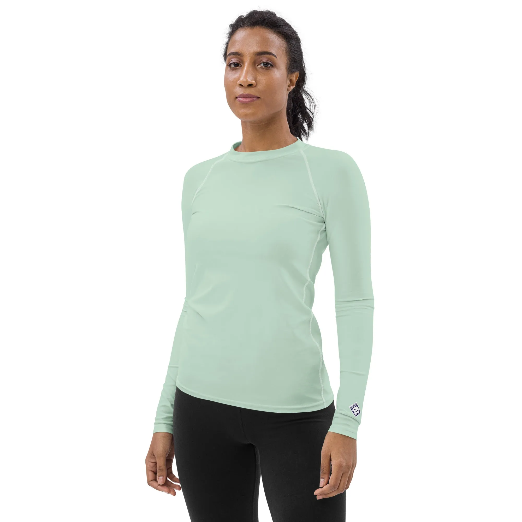 Elevated Essentials: Long Sleeve Solid Color Rash Guard for Women - Surf Crest