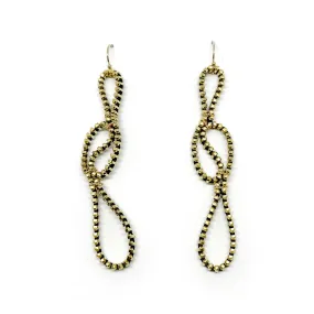 Embrace Zipper Earrings, Gold