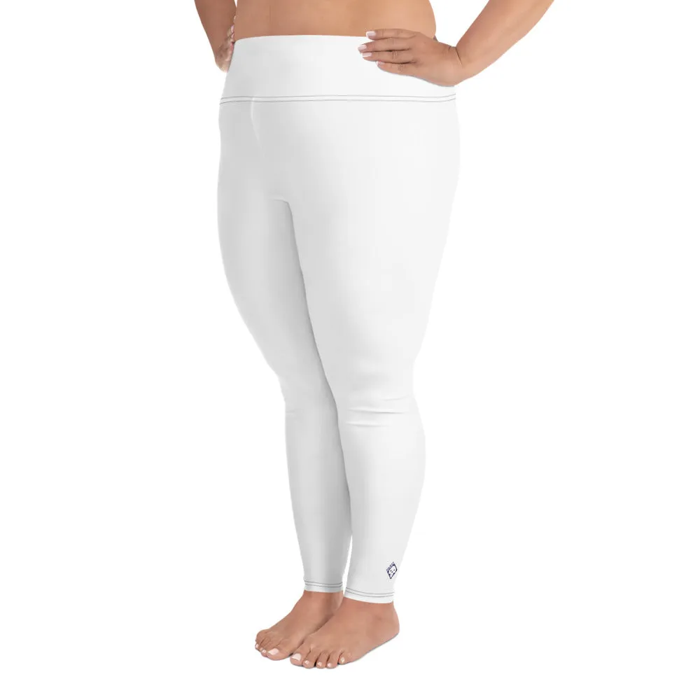 Empower Your Curves: Women's Plus Size Workout Leggings - Snow